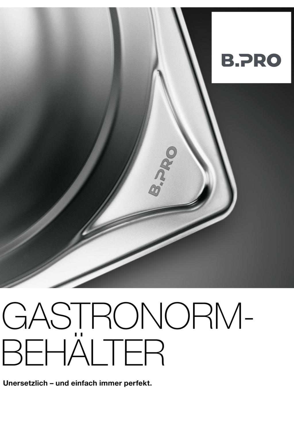 B.PRO Gastronorm-Behälter (PDF öffnen)