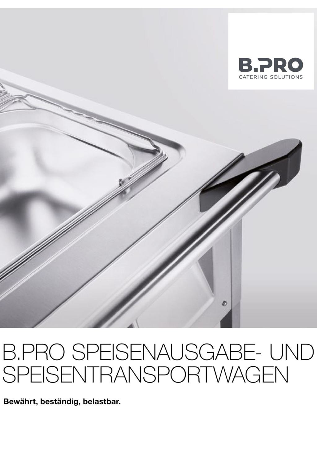 B.PRO Speisenausgabe- und Speisentransportwagen (PDF öffnen)