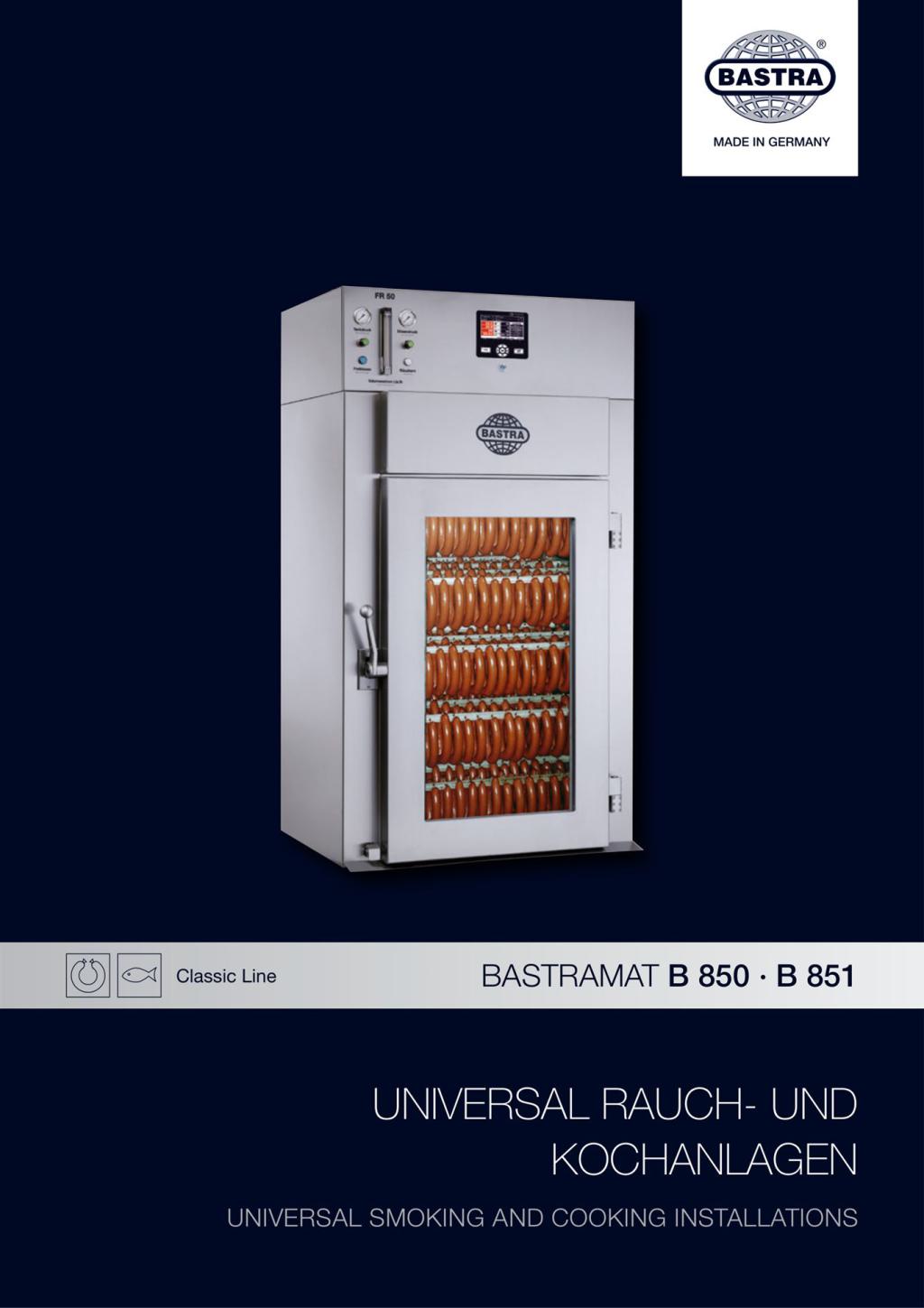 Bastra Rauch- und Kochanlagen B 850 (PDF öffnen)