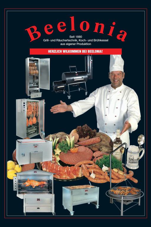 Beelonia Katalog 2019 – Grill- und Räuchertechnik, Koch- und Brühkessel
