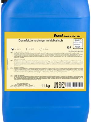 Kanister Ernst 125 Desinfektionsreiniger mildalkalisch