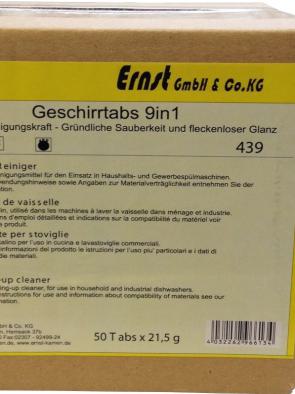 Karton Ernst 439 Geschirr-Reiniger-Tabs 9 in 1