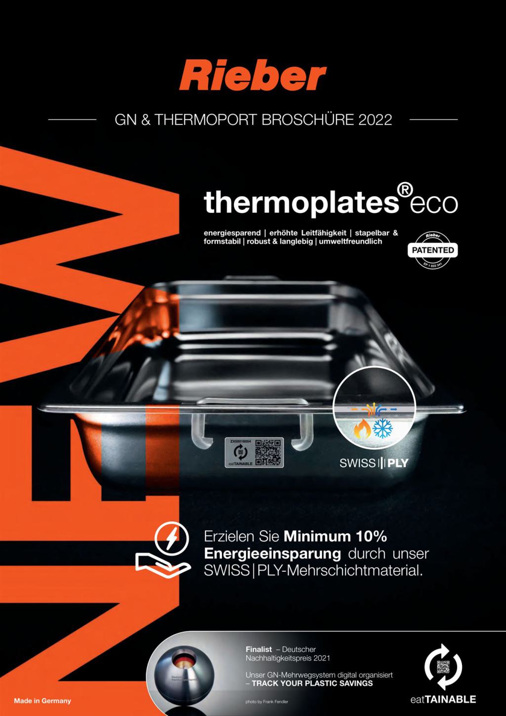 Rieber Gastronorm-System und Thermoplates Eco (PDF öffnen)