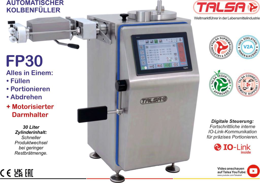 Talsa Automatischer Kolbenfüller FP30 (PDF öffnen)