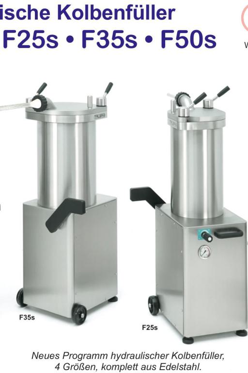 Talsa Hydraulische Kolbenfüller F-Serie (PDF öffnen)