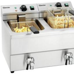 Fritteuse Imbiss II, mit Hahn
